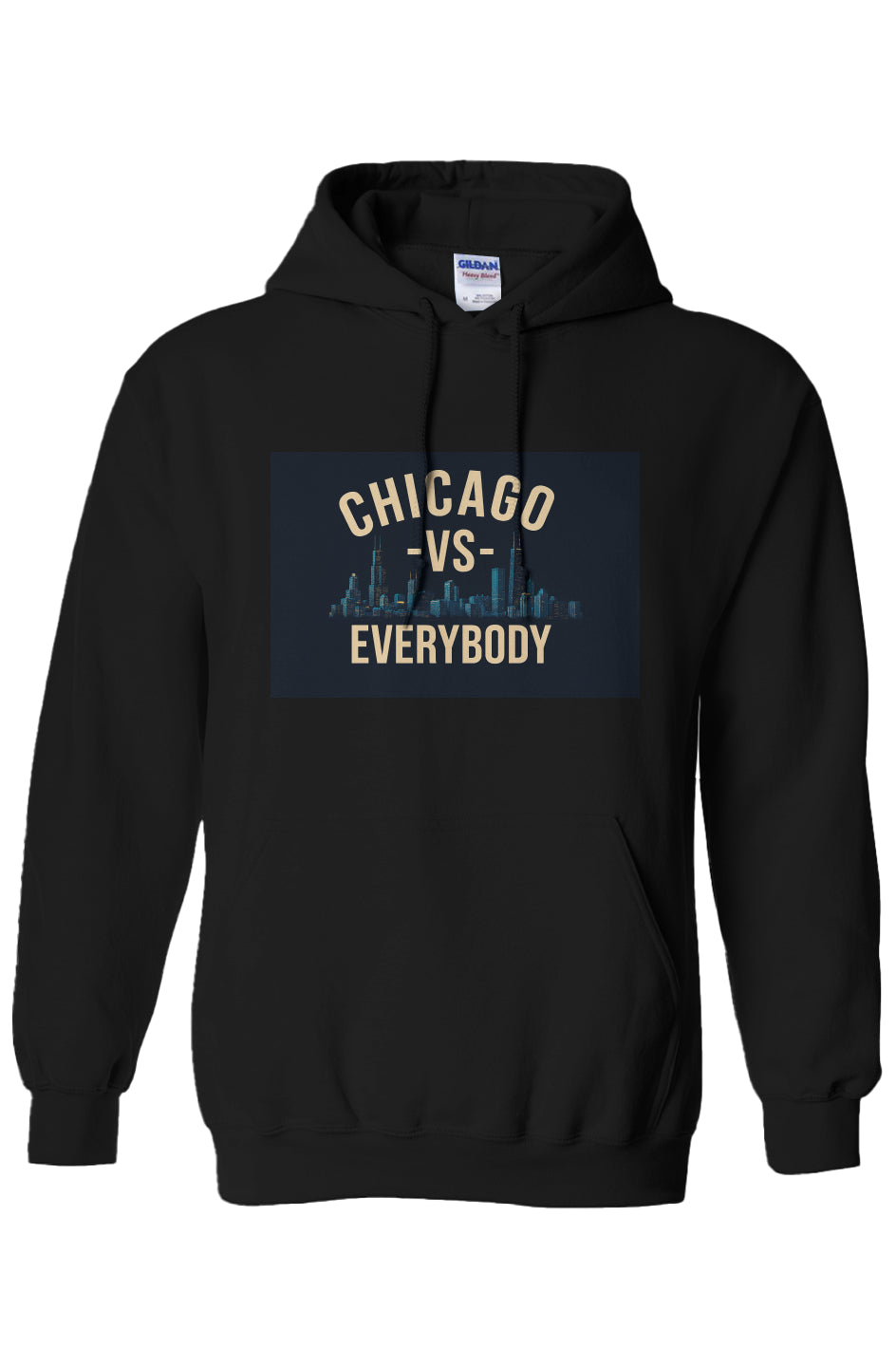 Chicago Vs Night time Gildan Heavy Blend Hoodie  Speedy Delivery