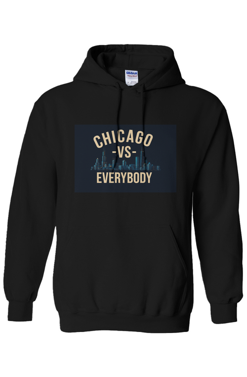 Chicago Vs Night time Gildan Heavy Blend Hoodie  Speedy Delivery